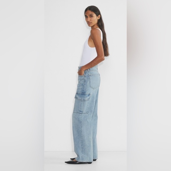 Denim Forum The Farrah Hi-rise Cargo Jean, Size 29 - Picture 4 of 16